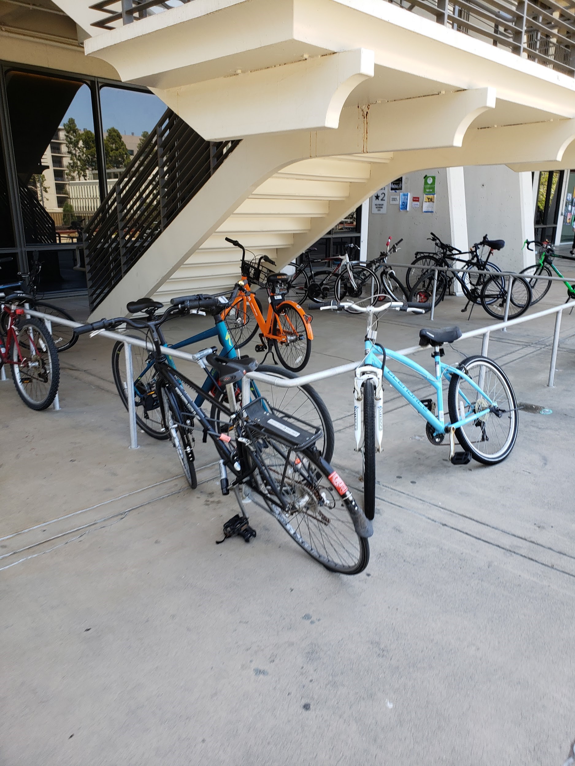 Fenced off Spin bike